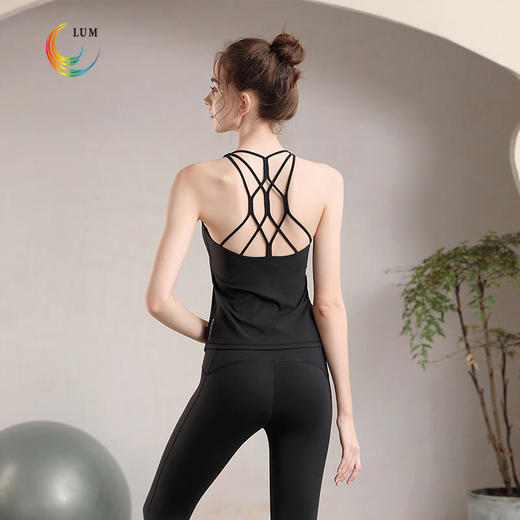 LUM29777露檬瑜伽新款瑜伽背心（含胸垫） 商品图3