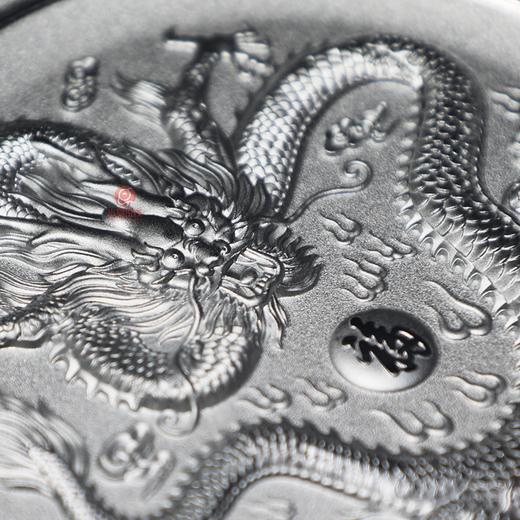 【建设银行】1公斤大龙银盘 999纯银   高浮雕工艺  带盒证 商品图5