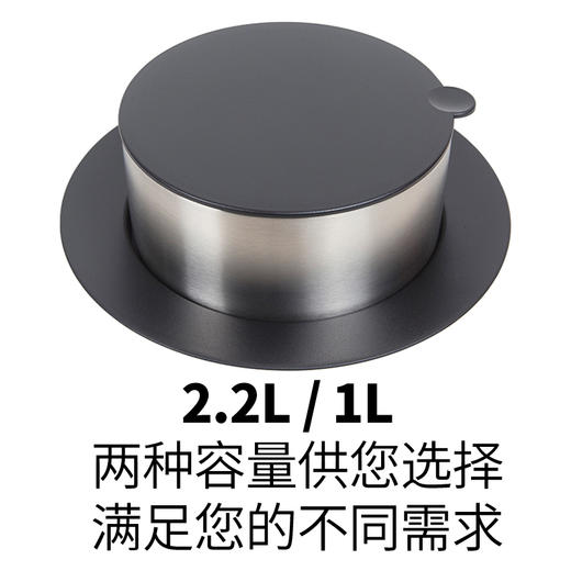 美善品同款304不锈钢双层真空专用保温锅大小容量2.2L/1L 商品图0