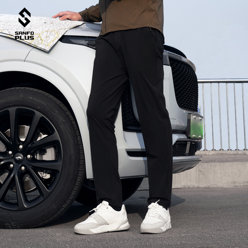 SANFO PLUS 21035 男款50度灰商旅长裤