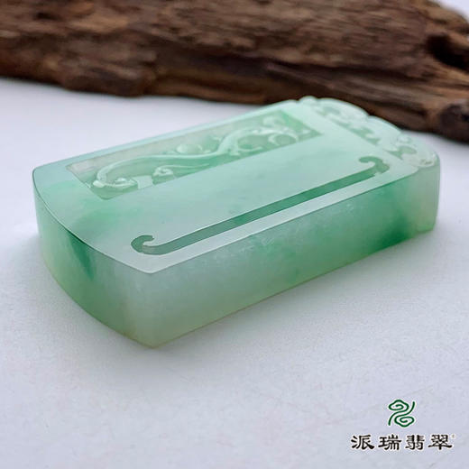 派瑞翡翠 翡翠挂件 冰糯种 绿色 商品图4