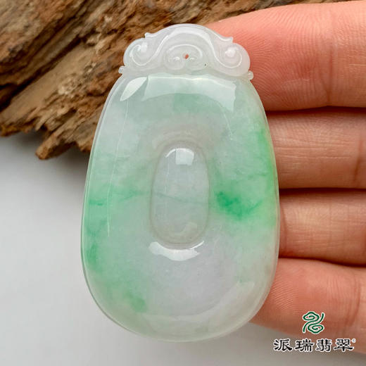 派瑞翡翠 翡翠挂件 冰糯种 绿色 商品图2