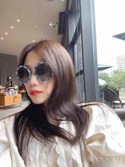 阿玛尼走秀款 青花瓷圆形太阳墨镜太阳镜 商品图3