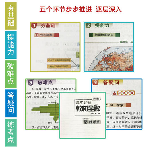 高中地理教材全解 必修2 第二册 中图版 中国地图出版社 配套中图版高中地理教材 商品图1