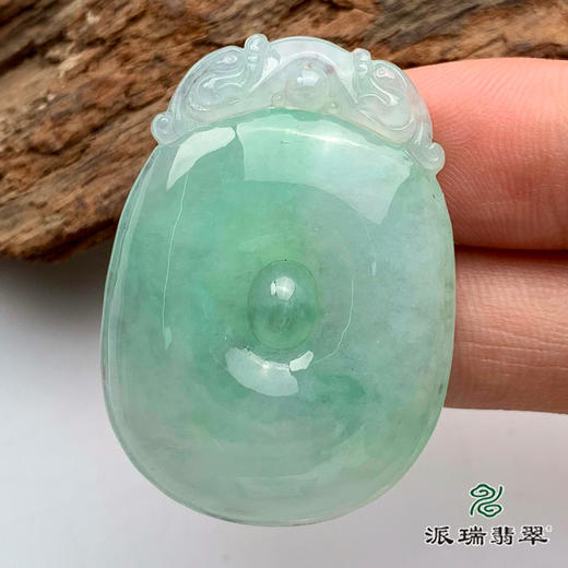 派瑞翡翠 翡翠挂件 冰糯种 绿色 商品图0