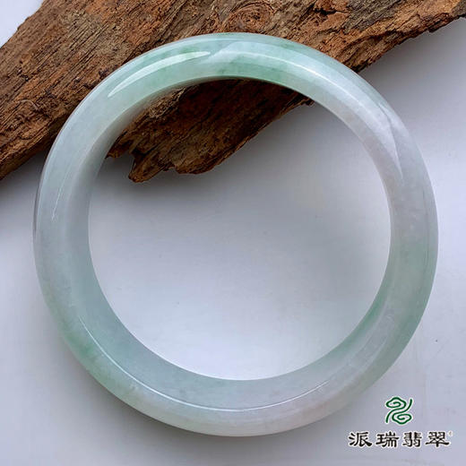 派瑞翡翠 翡翠手镯 糯种 飘翠 商品图1