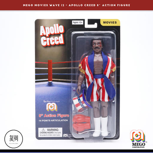 现货 Mego 洛奇奎迪 阿波罗 奎迪 Apollo Creed 挂卡 商品图7