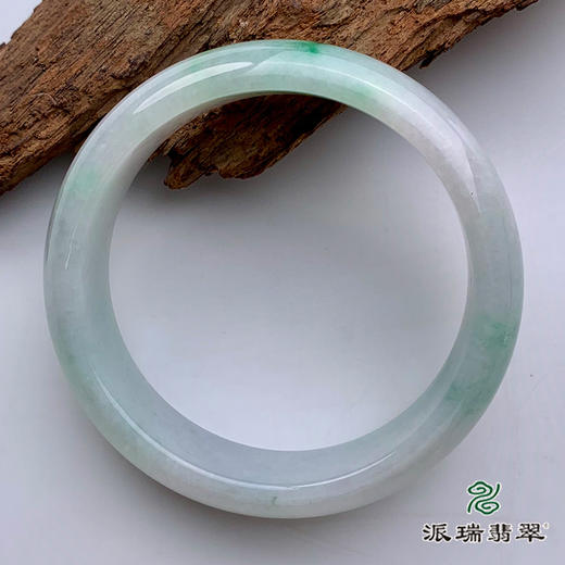 派瑞翡翠 翡翠手镯 糯种 飘翠 商品图3
