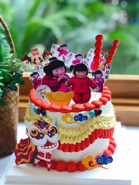 福娃糯米打印奶油蛋糕 下单前请仔细阅读商品详情