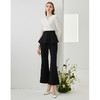 EITIE爱特爱通勤百搭职业显瘦微喇中腰休闲长裤女裤C2105806 商品缩略图1