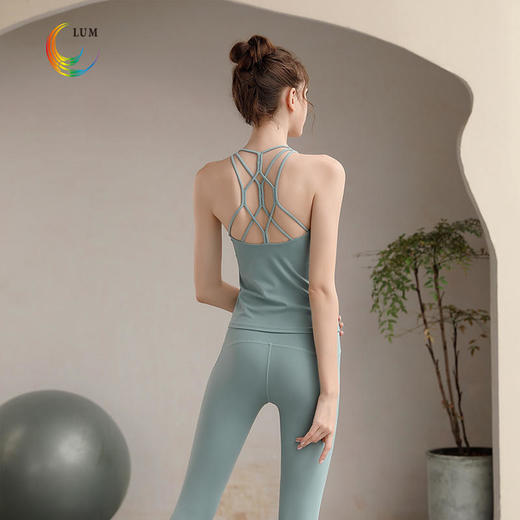 LUM29777露檬瑜伽新款瑜伽背心（含胸垫） 商品图0