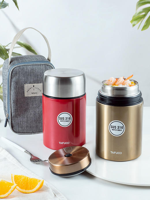日本-泰福高 焖烧杯保温桶饭盒便携焖烧壶粥桶学生闷烧罐焖粥神器女-F 商品图0