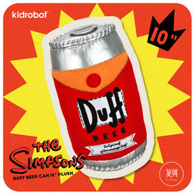 现货 Kidrobot 辛普森 The Simpson 达夫 啤酒罐 毛绒抱枕 摆件