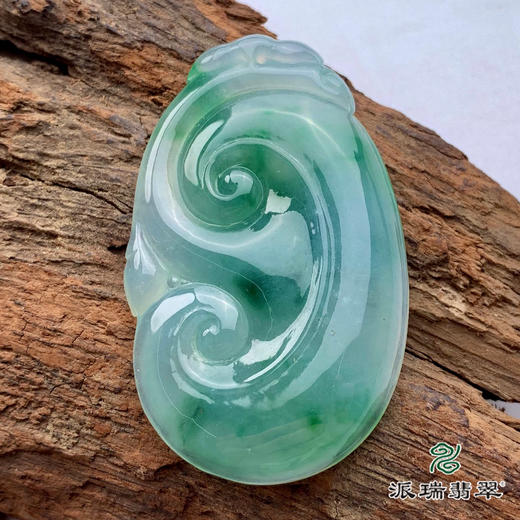 派瑞翡翠 翡翠挂件 冰糯种 绿色 商品图3