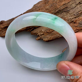 派瑞翡翠 翡翠手镯 糯种 飘翠