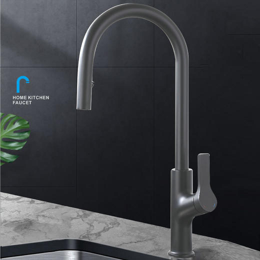 AGL格朗 菜盆龙头 多伦多5014 枪灰（不包含尖头软管） 商品图2