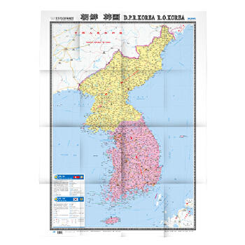 世界热点地图-朝鲜 韩国 商品图1