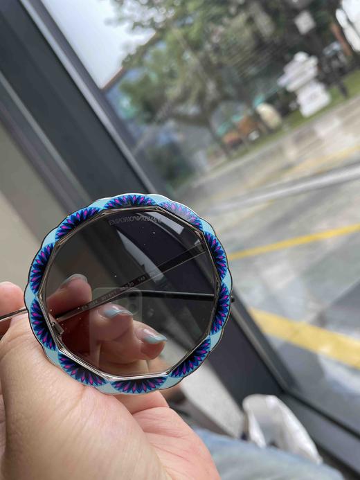 阿玛尼走秀款 青花瓷圆形太阳墨镜太阳镜 商品图4