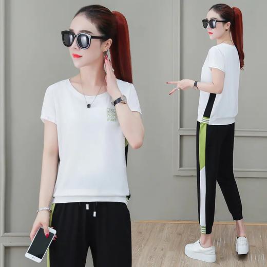 SP-AL-615277199035夏季新款宽松大码洋气短袖两件套 商品图2