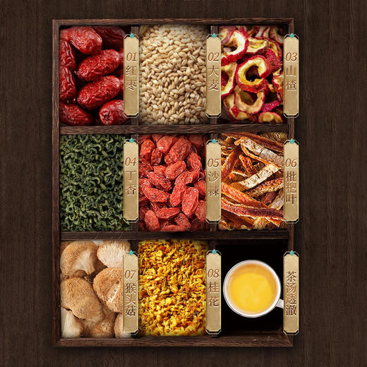 【买2送1，买3送2！】王老吉猴头菇 丁香沙棘茶八大植物配方  轻松滋养你的胃缓解口臭 袋装茶5g*24包 商品图4