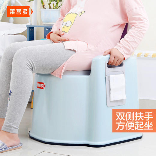 【座便器】移动马桶孕妇坐便器老人蹲便器改坐便病人便捷尿桶大便椅 商品图0