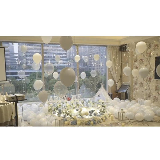 【真情为你】鲜花气球求婚布置 商品图0