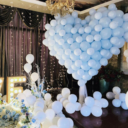 【海洋之心】鲜花气球求婚布置 商品图1