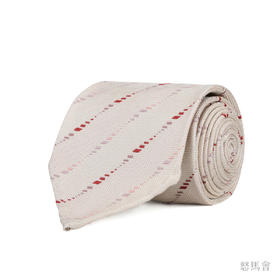 燕麦色斜纹蚕丝手工领带