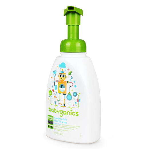 美国BabyGanics甘尼克宝贝天然奶瓶餐具清洁液水果蔬清洗液473ml 商品图1