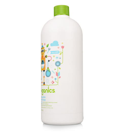 甘尼克宝贝BabyGanics天然奶瓶清洁液餐具果蔬清洗液补充装柑橘、无香946ml 商品图6