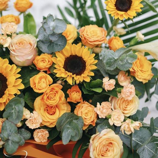 辉煌-向日葵玫瑰混搭开业三脚架一对 商品图1