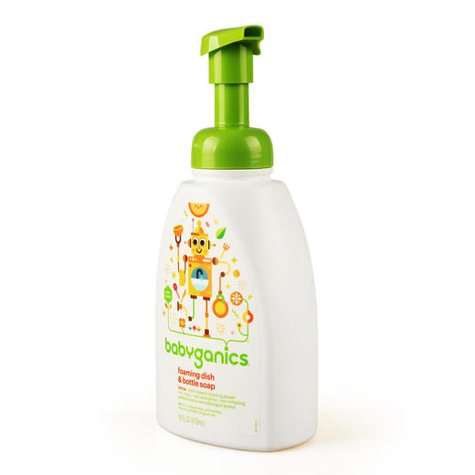 美国BabyGanics甘尼克宝贝天然奶瓶餐具清洁液水果蔬清洗液473ml 商品图6