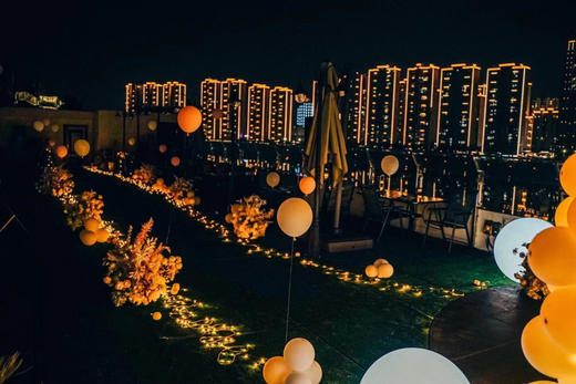 【幸福花路】鲜花气球求婚布置 商品图3