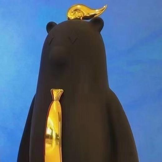 梦想熊-领带-磨砂黑-大号 商品图0