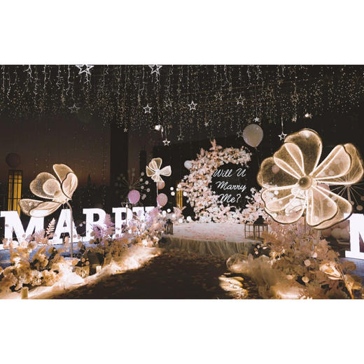 【花色海洋】鲜花气球求婚布置 商品图2