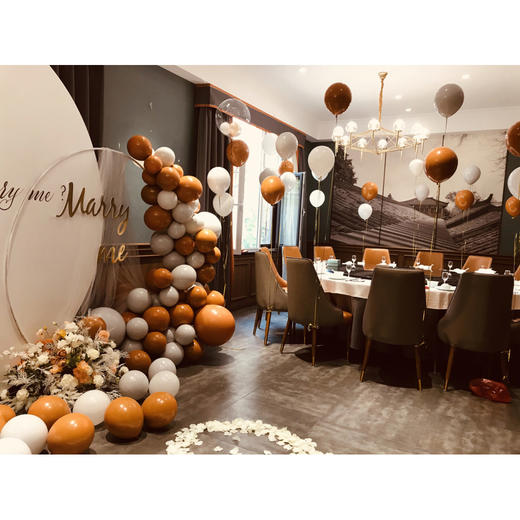 【花好月圆】鲜花气球求婚布置 商品图8