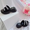 西村名物2021年夏新款时尚水钻魔术贴女松糕厚底凉鞋T21BJ23841 商品缩略图0