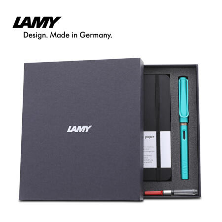 凌美LAMY钢笔+笔记本礼盒套装 Safari狩猎系列墨水笔+A5笔记本 商品图1