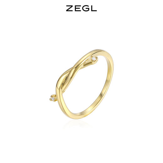 ZEGL素圈缠绕戒指女ins潮小众设计轻奢简约冷淡风食指戒气质指环 商品图0