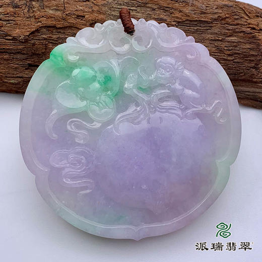 派瑞翡翠 翡翠挂件 糯种 绿色 商品图3