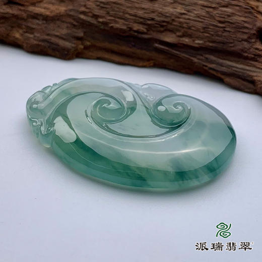 派瑞翡翠 翡翠挂件 冰糯种 飘花 商品图3