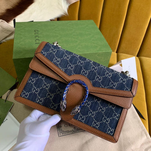 夏日特惠💰1400【原厂皮】原单古驰400249牛仔布系列酒神中号 商品图1