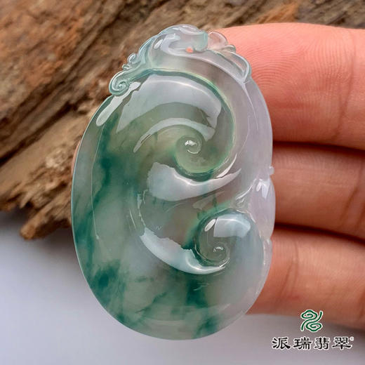 派瑞翡翠 翡翠挂件 冰糯种 飘花 商品图2