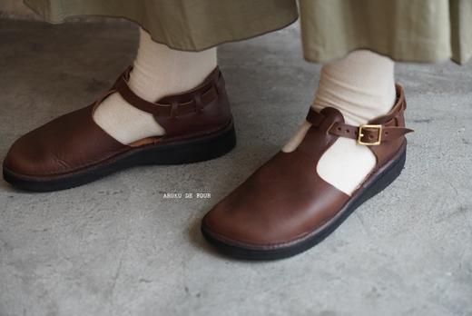 AURORA棕色/黑丁字款极光鞋 商品图1