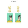 ZEGL亚克力幻想少女耳环女夏季小众气质耳坠耳钉925银针网红耳饰 商品缩略图1