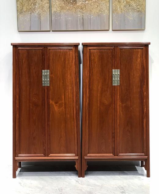 红桥红  家具严选  缅甸花梨（大果紫檀）【190瓜棱腿圆角柜】 商品图0