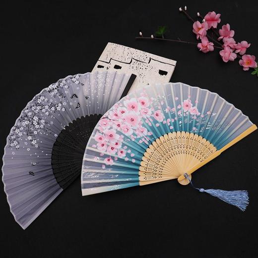 【扇子】*夏季中国风古风汉服绢扇折扇 商品图2