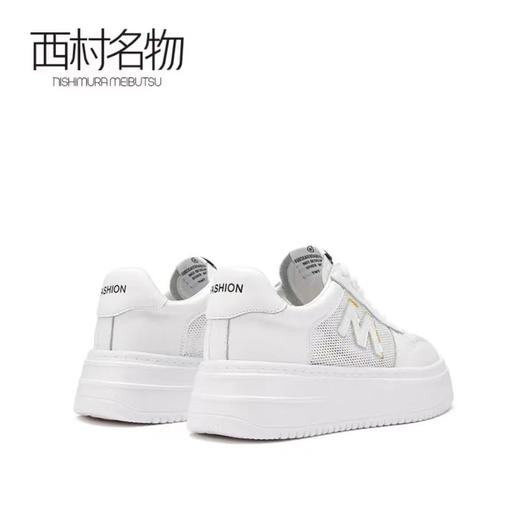 西村名物2021年夏新爆款厚底百搭日系街拍小白鞋T21AM16581 商品图3