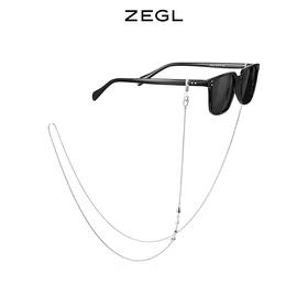ZEGL设计师淡水珍珠复古挂脖眼镜链女潮款墨镜链冷淡风甜酷配饰品
