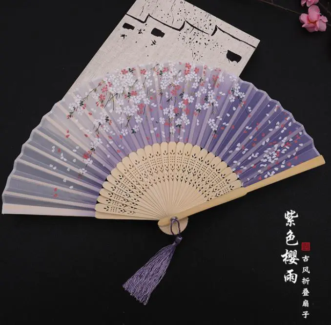 扇子 夏季中国风古风汉服绢扇折扇